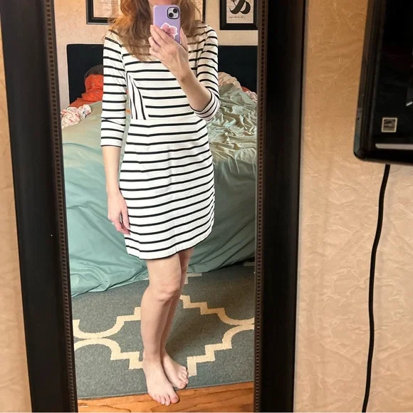 Heavy Knit Cream and Black Dress from Gap - Picture 2 of 7